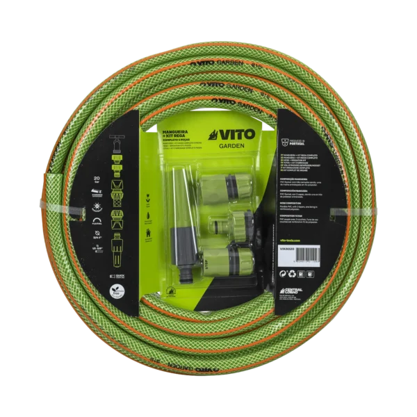 manguera de jardín + kit riego